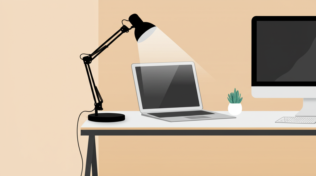 Mesa de escritório com gavetas